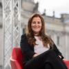Die Linke-Parteivorsitzende Janine Wissler beim ARD-Sommerinterview.