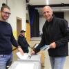Christian Meißner, der Landratskandidat der CSU, bei der Stimmabgabe.