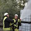 Beim Löschen konnten die Freiwilligen Feuerwehren ihr Können beweisen.