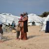 Aus ihrer Heimat geflüchtete Menschen im Flüchtlingslager Kara Tepe auf Lesbos.