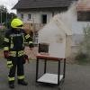 Brandsimulation: So geht es im Ernstfall zur Sache. Brandsimulation: So geht es im Ernstfall zur Sache.