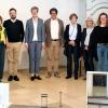 Die Auswahlkommission vor den eingereichten Modellen. Die Auswahlkommission vor den eingereichten Modellen.