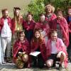 Die diesjährigen Absolventen der Berufsfachschule für Flechtwerkgestaltung: (v. l.) Arntraud Bläser, Gearóid Breslin, Alina Wahrenburg, Luise Zitt, Ute Peschel, Milena Maria Stuhr, Bettina Buch, Dirk Predöhl, Valentin Rippstein, Christine Dennerlein-Resce, Maikah Blümlein.