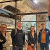 Katakomben Sanitá: Der Kulturführer mit den deutschen Schülern (v. li.) Ronja Weber, Ronja Fiedler, Louis König, Maja Stark und Laurenz Partheymüller. Katakomben Sanitá: Der Kulturführer mit den deutschen Schülern (v. li.) Ronja Weber, Ronja Fiedler, Louis König, Maja Stark und Laurenz Partheymüller.