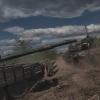 Ukrainische Panzer in der Nähe von Bachmut.