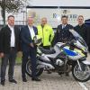 Sie freuten sich, das Programm der 20. Motorradsternfahrt anzukündigen: (v. li.) stellvertretender Landrat Jörg Kunstmann, Oberbürgermeister Ingo Lehmann, der Vorstandssprecher der Kulmbacher Brauerei AG, Markus Stodden,  Uwe Leonhardt von der Polizei Oberfranken, der Polizeipräsident von Oberfranken, Markus Trebes, Mitorganisator Johannes Schaller sowie Holger Schmidt von der Kulmbacher Brauerei.