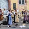 Die Kapelle der Weismainer Blasmusik beim Standkonzert zur Kirchweih.
