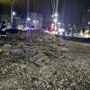 Das vom Telegram-Kanal des Gouverneurs der Region Belgorod veröffentlichte Handout-Foto zeigt den Krater nach der Explosion in Belgorod unweit der Grenze zur Ukraine.