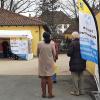 Das Impfzentrum im März 2021: Warten auf den Termin. Das Impfzentrum im März 2021: Warten auf den Termin.
