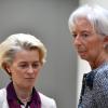 EZB-Präsidentin Christine Lagarde (r) und EU-Kommissionspräsidentin Ursula von der Leyen in Brüssel.