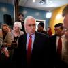 Der ehemalige US-Vizepräsident Mike Pence in Cedar Rapids, Iowa.