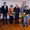 Die Stadt Bad Staffelstein hat zwei neue Ehrenmedaillenträger: Dritter Bürgermeister Dieter Leicht und Zweiter Bürgermeister Holger Then freuen sich mit Maria und Richard Krappmann aus Kümmersreuth sowie Ulrich Schmitt, Ingrid Lieb und Bürgermeister Mario Schönwald (v. li.).