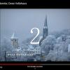 Die Schwürbitzer Kirchtürme bildeten den malerischen Hintergrund beim zweiten Türchen des Adventskalenders: Ute Schedel las „Des Hollehaus“.Screenshot: Annette Körber Die Schwürbitzer Kirchtürme bildeten den malerischen Hintergrund beim zweiten Türchen des Adventskalenders: Ute Schedel las „Des Hollehaus“.Screenshot: Annette Körber