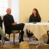 Gabi und Wolfgang Heyder vom Veranstaltungsservice Bamberg, Dr. Jutta Möhringer (re.), Leiterin des Instituts für Begabtenförderung und ihre Stellvertreterin Isabel Küfer (2. v. re.) warfen einen Blick auf die Rahmenbedingungen der "Lieder auf Banz 2023". Gabi und Wolfgang Heyder vom Veranstaltungsservice Bamberg, Dr. Jutta Möhringer (re.), Leiterin des Instituts für Begabtenförderung und ihre Stellvertreterin Isabel Küfer (2. v. re.) warfen einen Blick auf die Rahmenbedingungen der "Lieder auf Banz 2023".