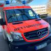 Ein Rettungswagen des Bayerischen Roten Kreuzes.