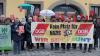 Ein breites Bündnis vor dem Lichtenfelser Rathaus: Sie zeigen Nazis die Rote Karte und treten für ein buntes Lichtenfels ein. Fotos: Markus Drossel