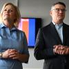 Künftige Koalitionäre: Nancy Faeser (SPD) und Ministerpräsident Boris Rhein (CDU).