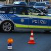 Eine Straßensperre der Lichtenfelser Polizei.