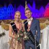 Da strahlen sie um die Wette: das Faschingsprinzenpaar der Säraspo Frohnlach, Jule I. und Oliver II.