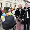 Das Prinzenpaar Julia und Johannes mit ihrer kleinen Prinzessin und die Prinzengarde vom Turnverein waren Hingucker.