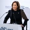 Kamala Harris, Vizepräsidentin der USA, nimmt an der Sicherheitskonferenz teil.