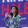 Die republikanische Präsidentschaftsbewerberin Nikki Haley spricht bei einer Wahlkampfveranstaltung in Beaufort im US-Bundesstaat South Carolina.