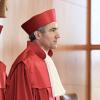 Muss das Bundesverfassungsgericht besser vor Einflussnahme durch Extremisten geschützt werden? Inhaltlich bezieht Präsident Stephan Harbarth keine Stellung.