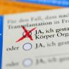 Im Organspendeausweis kann man aus fünf verschiedenen Optionen wählen.