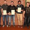 Ehrungen langjähriger Mitglieder standen bei der Jahresversammlung an (v. li.): 2. Schatzmeisterin Tamara Wagner, Vorsitzender Thomas Wagner, Daniel Namer, Frank Kellner, Michael Schötz, Gewässerwart Michael Geyer, Schriftführer Benjamin Basler und 2. Vorsitzender Patrick Christ.