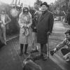 Bundeskanzler Willy Brandt und Familie werden beim Spaziergang von Günter Guillaume (r) begleitet.