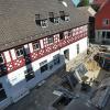 Momentan klafft zwischen künftigem BIZ und Rathaus ein großes Loch in der Erde.