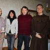 Zum 90. Geburtstag gratulierten Fritz Herrmann, seine Tochter Dr. Ursula Ebinger (v. li.), Bürgermeisterin Christine Frieß, Sohn Bernd und Pater Josef.