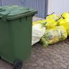 Werden die grünen Tonnen und gelben Säcke demnächst nur noch monatlich abgefahren?