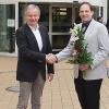 Bei der offiziellen Begrüßung: (v. li.) CA und stellvertretnder ärztlicher Direktor Dr. Klaus Post, Pflegedirektorin Sabrina Breternitz, CA Dr.Friedrich Freiherr von Rosen, CA Dr. Christoph Bergmeier, CA und ärztlicher Direktor Dr. Georg Breuer und Klinikdirektor Sven Hendel.