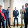 Emmanuel Macron ehrt Beate und Serge Klarsfeld.