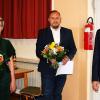 Damals waren der Bürgermeister und sein Stellvertreter noch in einer Partei, bei der nächsten Kommunalwahl werden sie wohl als Konkurrenten antreten. Zweiter Bürgermeister Matthias Müller (Mitte), Bürgermeister Michael Zapf (GUB) und Dritte Bürgermeisterin Julia Spörlein (CSU) nach der Vereidigung.  Archiv-