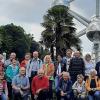 Die Lichtenfelser Lehrergruppe vor dem Wahrzeichen Brüssels, dem Atomium.