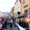 Die Büttenrede des „Weismainer Till” wird stets vom zahlreichen Publikum verfolgt und gefeiert. Fotos: Roland Dietz
