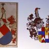 Das Wappen der Schaumbergs (li.) und das gemehrte Wappen der Familie (Kleinziegenfeld, re) Das Wappen der Schaumbergs (li.) und das gemehrte Wappen der Familie (Kleinziegenfeld, re)