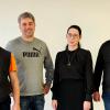 Die Unabhängigen Bürger Redwitz spenden 500 Euro an die Offene Ganztagsschule (v. li.): Jochen Mantel, Stefan Schmidt, Sandra Kiesewetter und Jürgen Gäbelein.