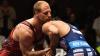 Der Lichtenfelser Hannes Wagner (links) verlor im Hinkampf gegen Schorndorf gegen Ahmet Yilmaz. In der Rückrunde wird der Eagle von der 86- in die 98-Kilo-Klasse aufrücken und im Greco-Duell wohl auf den Schorndorfer Lucas Lazogianis  treffen.