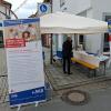 Leben retten mit Stammzellenspende bei Leukämieerkrankungen: Die AKB wirbt beim Korbmarkt. Leben retten mit Stammzellenspende bei Leukämieerkrankungen: Die AKB wirbt beim Korbmarkt.
