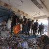 Ort des Luftangriffs im Gazastreifen