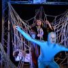 Szene aus Shakespeares „Der Sturm“ mit Susanne Pfeiffer und Benjamin Jorns (Spielzeit 2023/24).