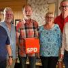 Die SPD-Burgkunstadt stellt sich neu auf. Darüber freuen sich (v. li.) Bezirksgeschäftsführer Oliver Jauernig, Revisor Michael Ott, Vorsitzender Dieter Schmiedel, stellvertretende Vorsitzende Ulrike Koch, Kassier Thomas Kräling und SPD-Kreisvorsitzender Sebastian Müller.