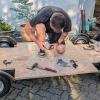 Die Bodengruppe ist fertig. Die Seifenkiste von Peter Rose. Die Bodengruppe ist fertig. Die Seifenkiste von Peter Rose.