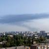 Rauchwolken: Die Ukraine hat einen der schwersten russischen Raketenangeiffe in zweieinhalb Jahren Krieg durchlitten.