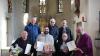 Das Foto zeigt die Kirchenverwaltungsmitglieder (hinten, von links): Winfried Rybak, Fred Lutz und Stefan Kohlhepp mit den verabschiedeten Mitgliedern (vorne, von links): Hilmar Kehl, Marcel Jelinek, Berthold Röß sowie Pfarrer Peter Rüb.