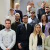 Landrätin Sabine Sitter (rechts) ehrte die Siegerinnen und Sieger des Leistungswettbewerbes des Deutschen Handwerks und die IHK-Prüfungsbesten 2024.