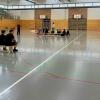 Die Schüler des AvH Schweinfurt beim Polizeisporttest.